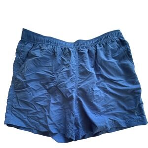 Caribbean Swimwear Mens Blue Mesh Lined Swim Trunks Shorts Size XL